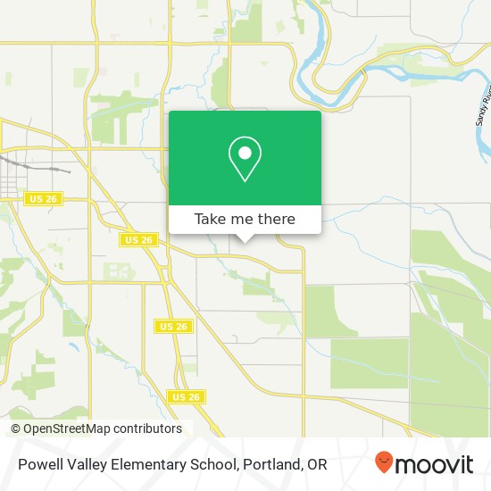 Mapa de Powell Valley Elementary School