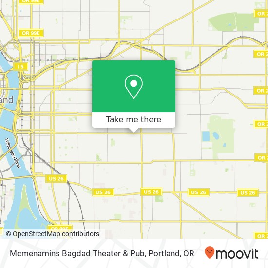 Mcmenamins Bagdad Theater & Pub map