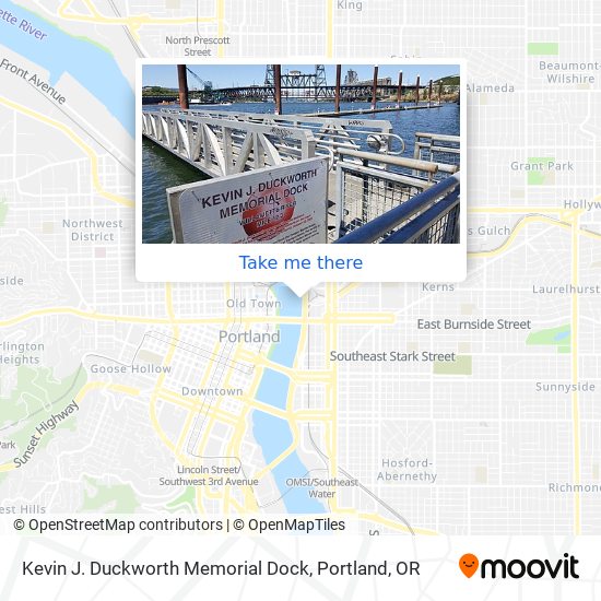 Kevin J. Duckworth Memorial Dock map