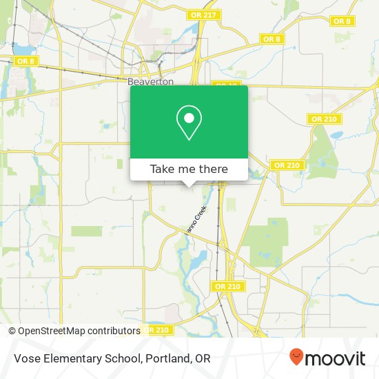 Mapa de Vose Elementary School