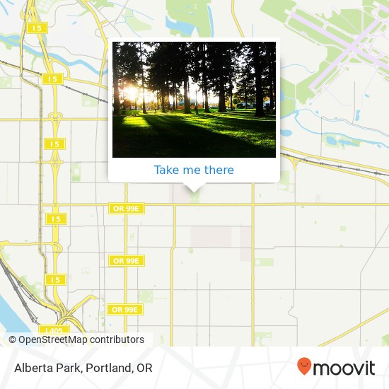 Alberta Park map