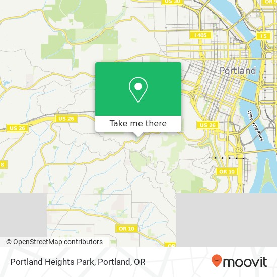 Portland Heights Park map