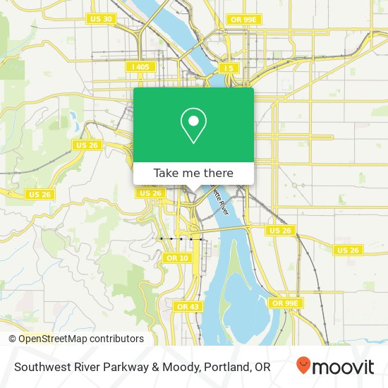 Southwest River Parkway & Moody map
