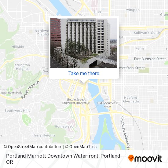 Mapa de Portland Marriott Downtown Waterfront