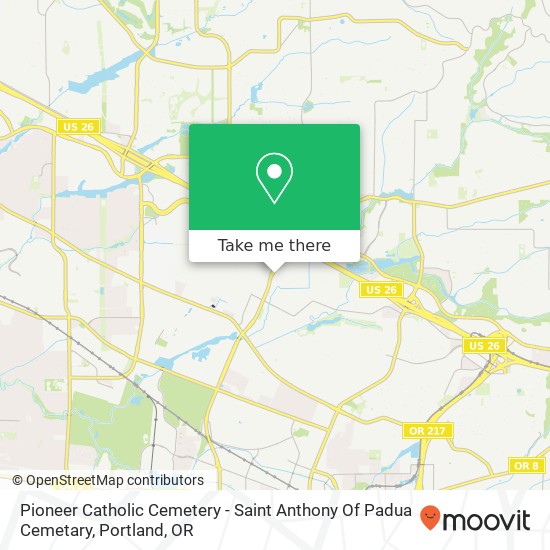 Pioneer Catholic Cemetery - Saint Anthony Of Padua Cemetary map