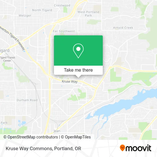 Kruse Way Commons map