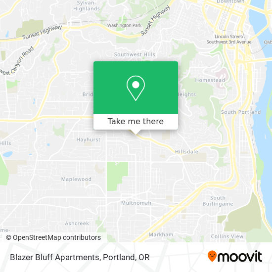 Mapa de Blazer Bluff Apartments