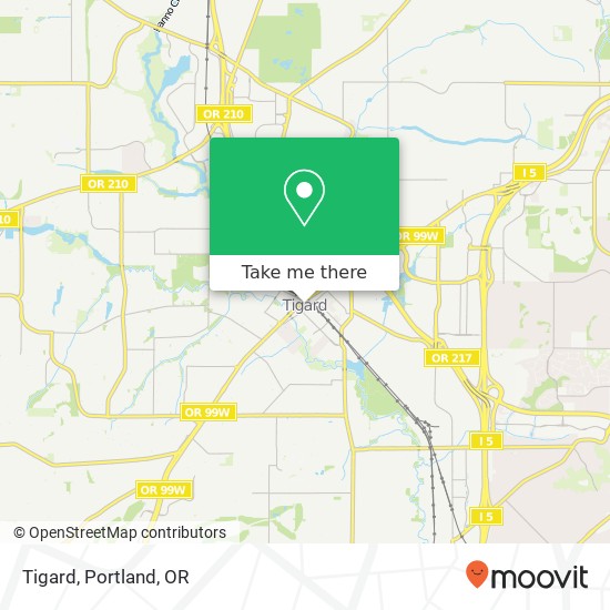 Tigard map