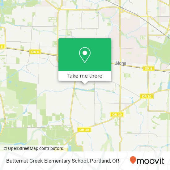 Mapa de Butternut Creek Elementary School