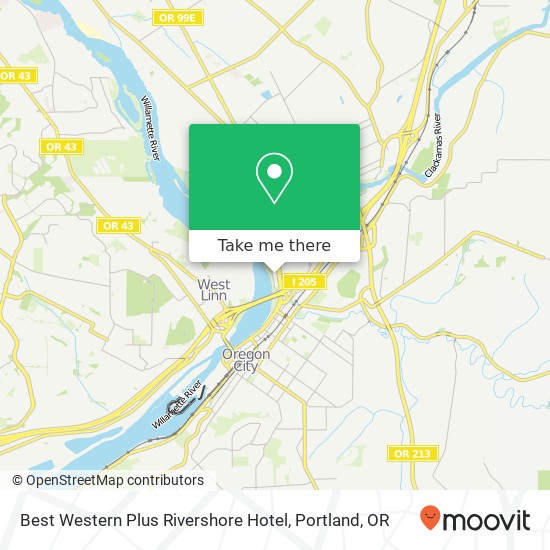 Best Western Plus Rivershore Hotel map