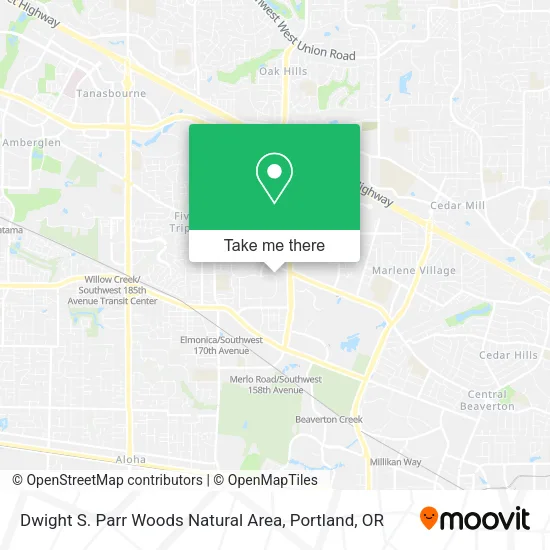 Mapa de Dwight S. Parr Woods Natural Area