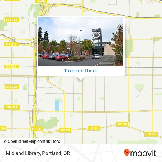 Midland Library map