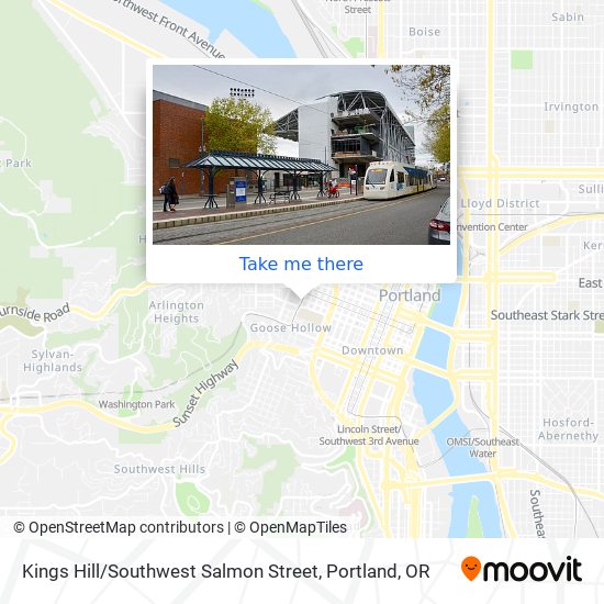 Kings Hill / Southwest Salmon Street map