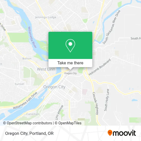 Oregon City map