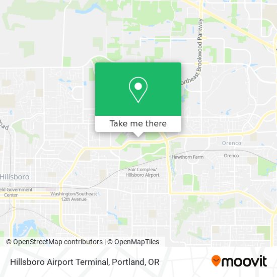 Hillsboro Airport Terminal map