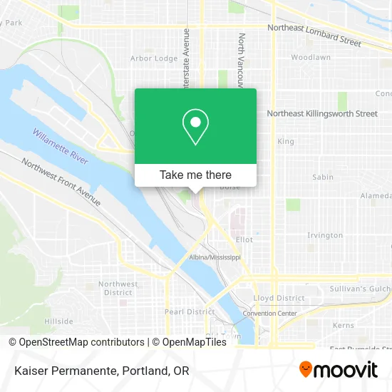 Kaiser Permanente map