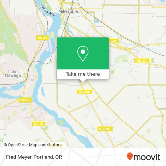 Mapa de Fred Meyer