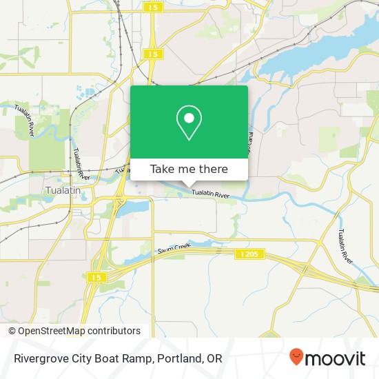 Rivergrove City Boat Ramp map