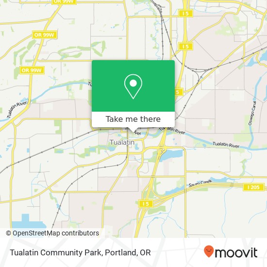 Tualatin Community Park map