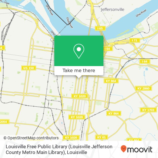 Louisville Free Public Library (Louisville Jefferson County Metro Main Library) map