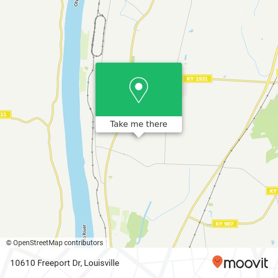 Mapa de 10610 Freeport Dr