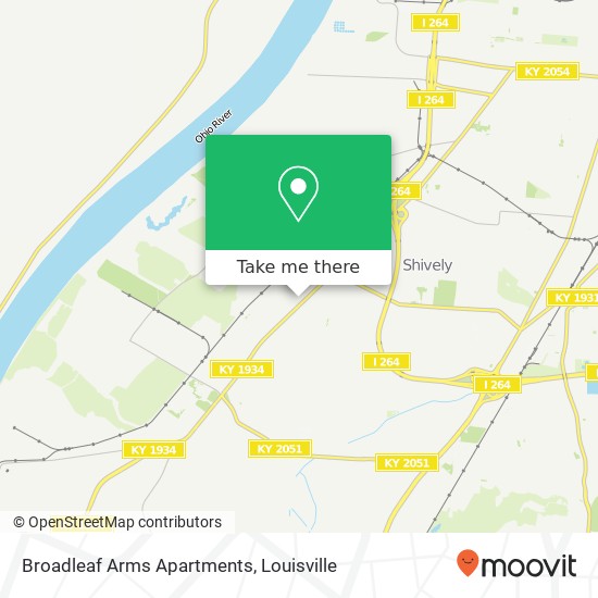 Broadleaf Arms Apartments map