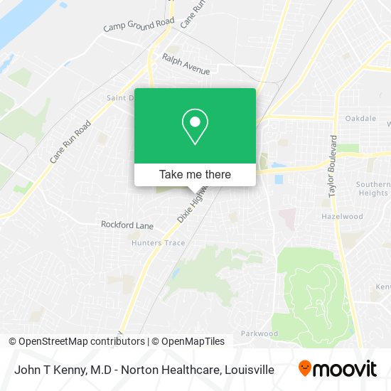 John T Kenny, M.D - Norton Healthcare map