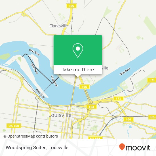 Mapa de Woodspring Suites