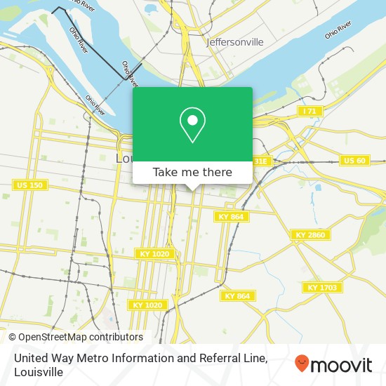 Mapa de United Way Metro Information and Referral Line