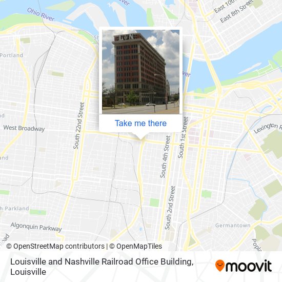 Mapa de Louisville and Nashville Railroad Office Building