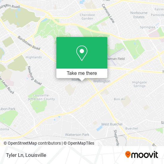 Tyler Ln map