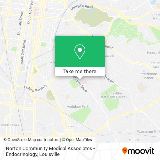 Norton Community Medical Associates - Endocrinology map