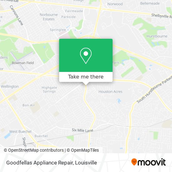 Mapa de Goodfellas Appliance Repair