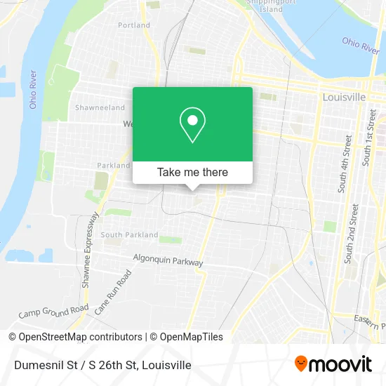 Dumesnil St / S 26th St map