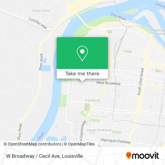 W Broadway / Cecil Ave map