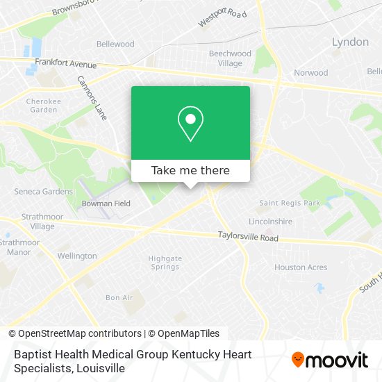 Baptist Health Medical Group Kentucky Heart Specialists map