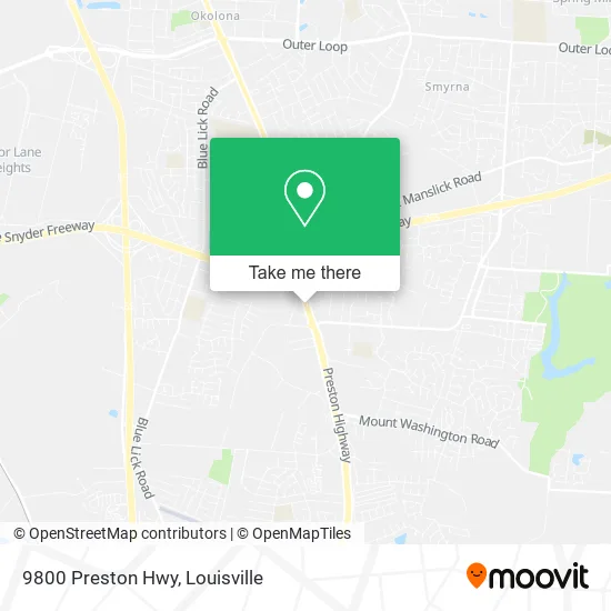 9800 Preston Hwy map