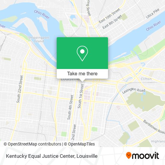 Kentucky Equal Justice Center map