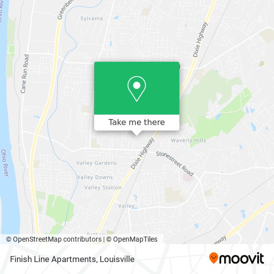 Finish Line Apartments map