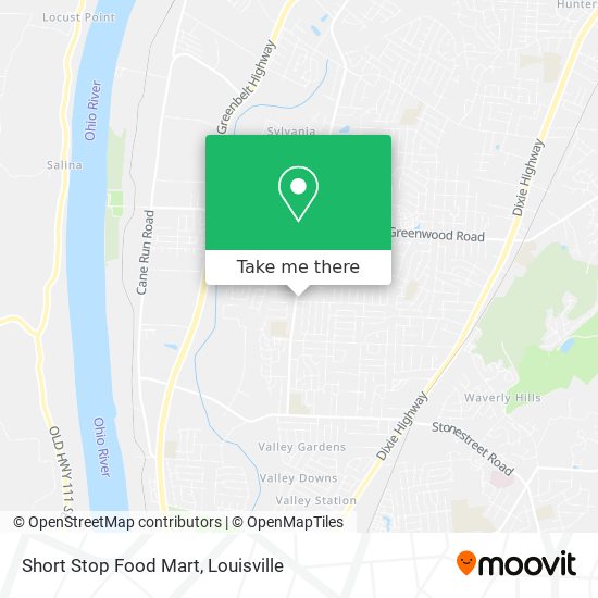 Mapa de Short Stop Food Mart