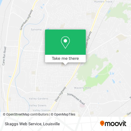 Mapa de Skaggs Web Service