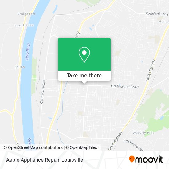 Aable Appliance Repair map
