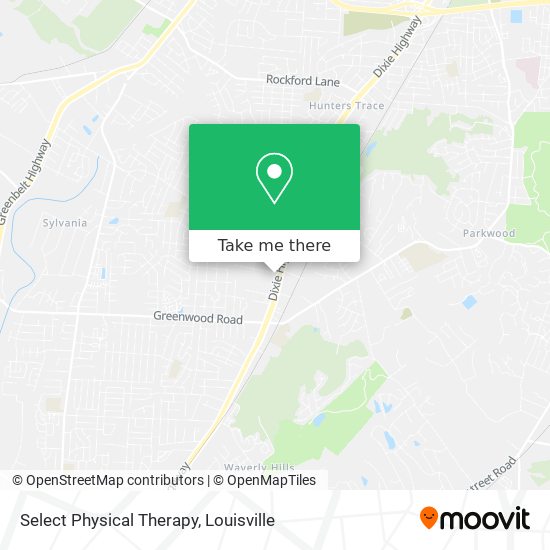 Mapa de Select Physical Therapy