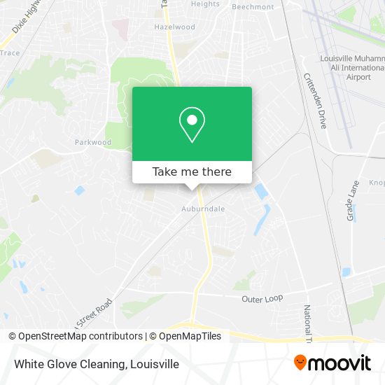 White Glove Cleaning map