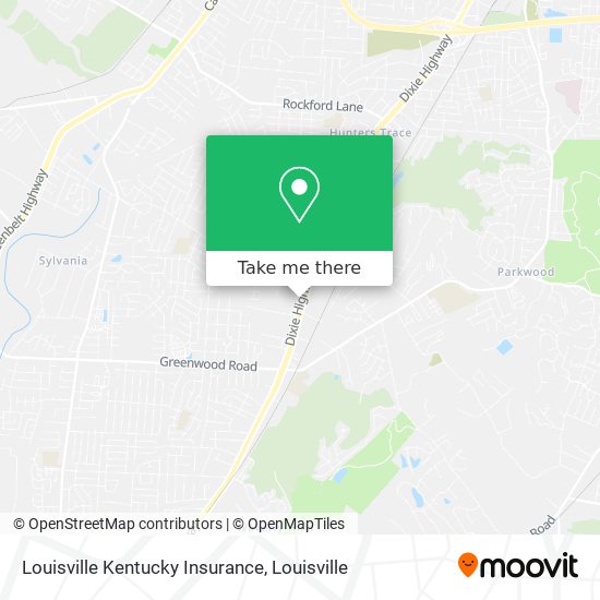 Louisville Kentucky Insurance map