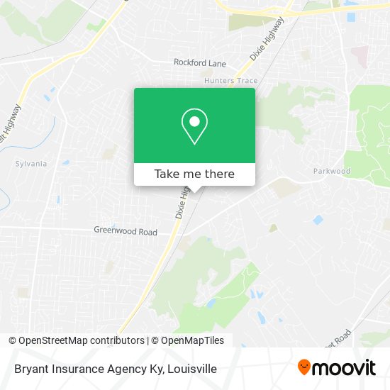 Bryant Insurance Agency Ky map