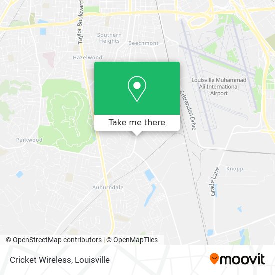 Mapa de Cricket Wireless