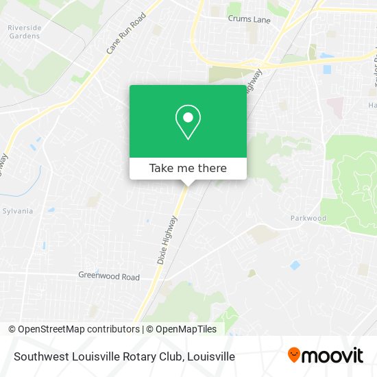 Southwest Louisville Rotary Club map