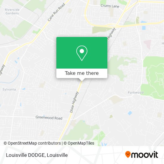 Mapa de Louisville DODGE
