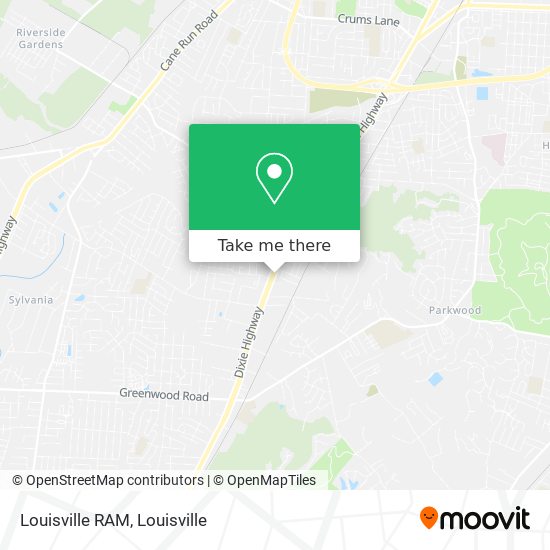 Louisville RAM map